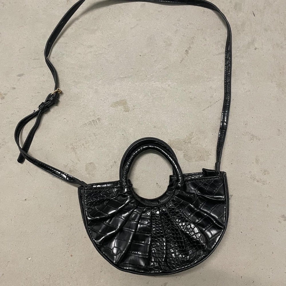 Top handle Crossbody Snakeskin Mini Purse